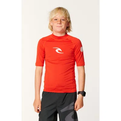 Rip Curl Kids' Upf 50 Rashguard In Orange
