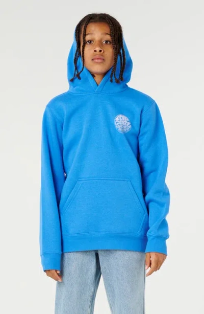 Rip Curl Kids' Wetsuit Icon Fleece Hoodie In Blue