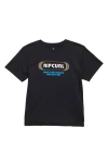 Rip Curl Kids' Yo Mumma Graphic T-shirt In Black