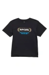 Rip Curl Kids' Yo Mumma Graphic T-shirt In Black