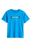 Rip Curl Kids' Yo Mumma Graphic T-shirt In Blue Paint