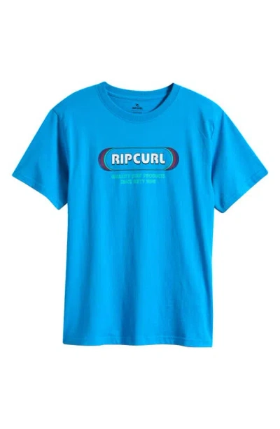 Rip Curl Kids' Yo Mumma Graphic T-shirt In Blue Paint