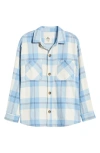 Rip Curl La Isla Plaid Flannel Button-up Shirt In Blue