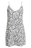 Rip Curl Las Dalias Cotton & Linen Minidress In Navy