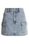 Rip Curl Las Dalias Denim Miniskirt In Vintage Blue