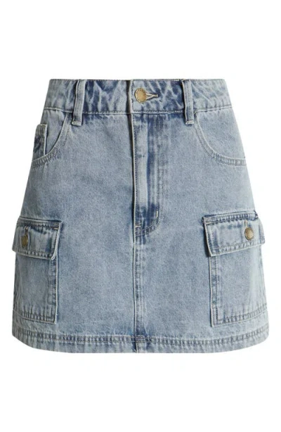 Rip Curl Las Dalias Denim Miniskirt In Vintage Blue