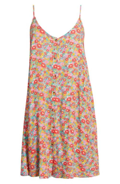 Rip Curl Las Dalias Ditsy Cover-up Dress In Blue Multi