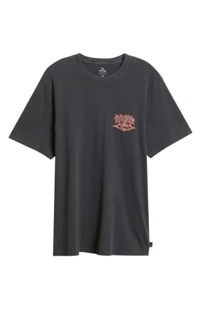 Rip Curl Liquid Trips Arch Cotton Graphic T-shirt In Blue