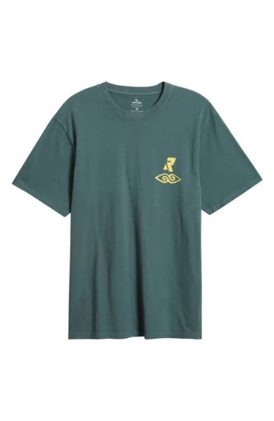Rip Curl Liquid Trips Graphic Cotton T-shirt In Green