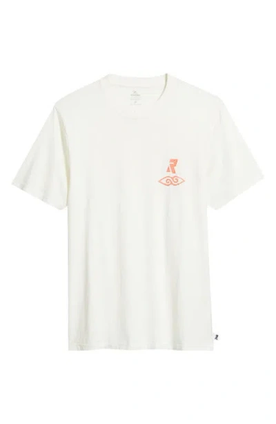 Rip Curl Liquid Trips Graphic Cotton T-shirt In White