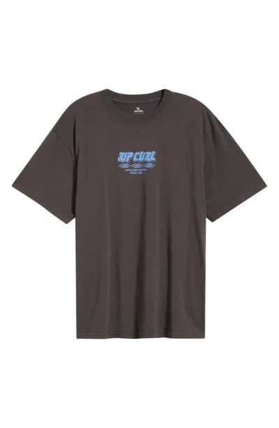 Rip Curl Liquid Trips Ripper Graphic T-shirt In Black