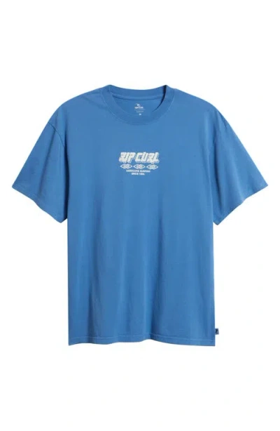 Rip Curl Liquid Trips Ripper Graphic T-shirt In Blue