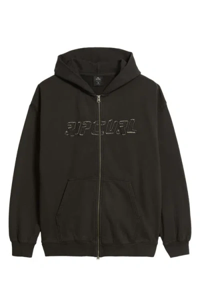 Rip Curl Liquid Trips Zip Hoodie In Black
