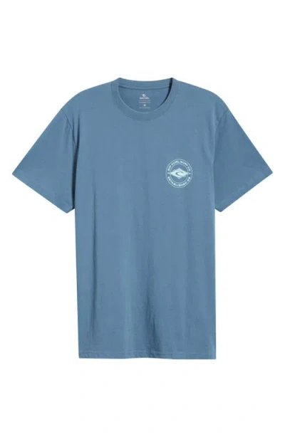 Rip Curl Logo Graphic T-shirt In Blue