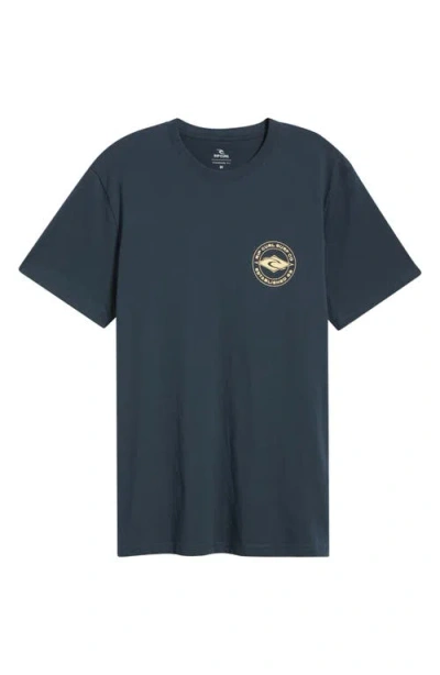Rip Curl Logo Graphic T-shirt In Blue