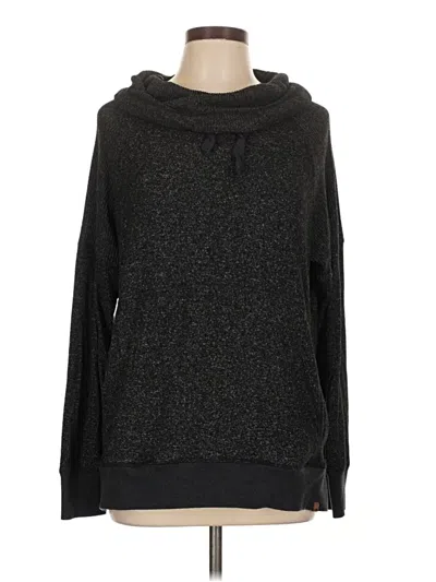 Pre-owned Rip Curl Long Sleeve Top Black Cowl Neck Tops