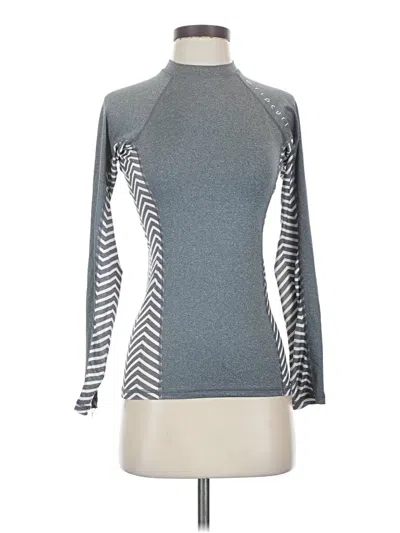Pre-owned Rip Curl Long Sleeve Top Gray Turtleneck Tops