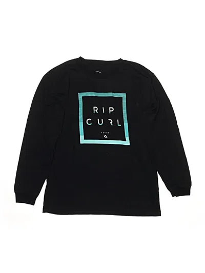 Pre-owned Rip Curl Kids' Long Sleeve T-shirt In Black