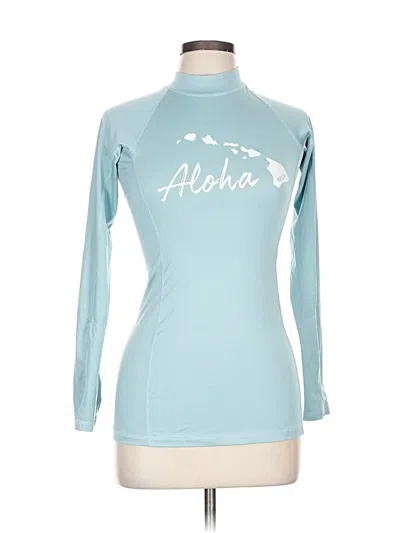 Pre-owned Rip Curl Long Sleeve Turtleneck In Blue