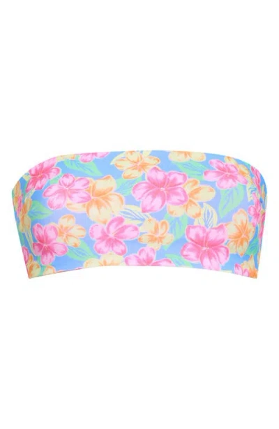 Rip Curl Malibu Cover Bandeau Swim Top In Pink