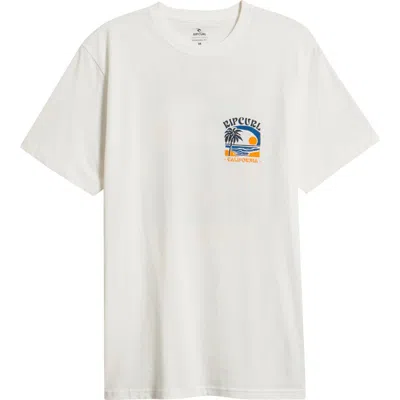 Rip Curl Matisse Desto Cotton Graphic T-shirt In White