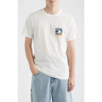 Rip Curl Matisse Desto Cotton Graphic T-shirt In White