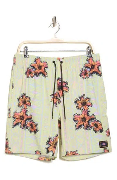 Rip Curl Max Energy Volley Swim Trunks In Lime Wash