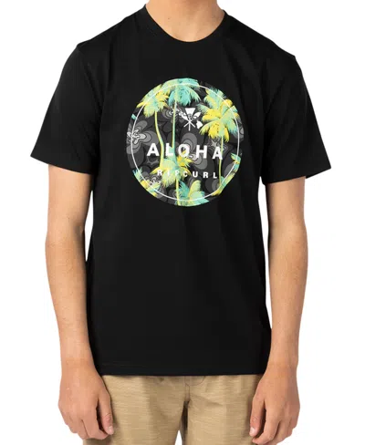 Rip Curl Men's Aloha Prem Short Sleeve T-shirt In Black