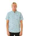 Rip Curl Men's Hula Breach Short Sleeve Shirt In Watermelon