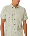 Rip Curl Men's Hula Breach Short Sleeves Shirt In Watermelon