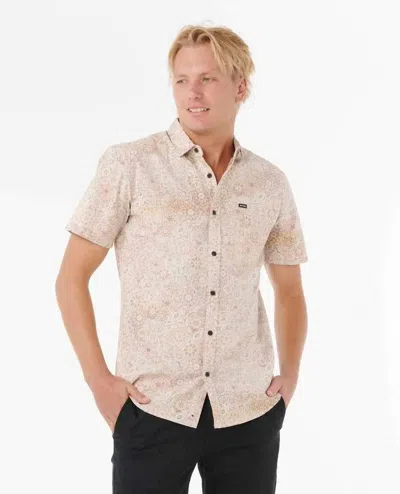 Rip Curl Men's Spirograph Short Sleeve Shirt In Terracotta In Multi
