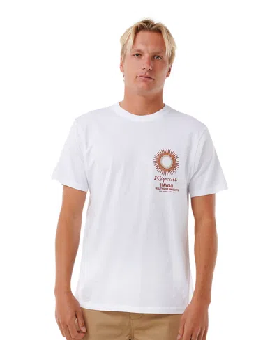 Rip Curl Men's Sunset Desto T-shirt In Hawaii White