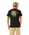 Rip Curl Men's Sunsets Destination T-shirt In Hawaii Black