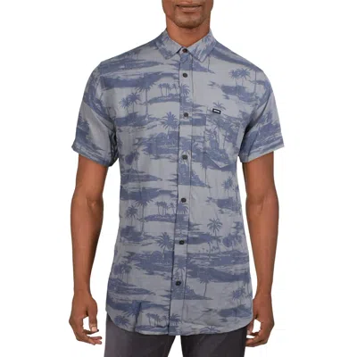 Rip Curl Mens Printed Viscose Button-down Shirt