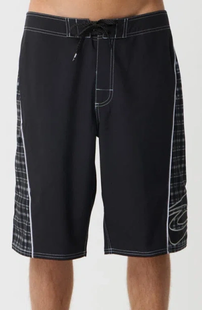 Rip Curl Mirage Archive Goth Board Shorts In Black/red