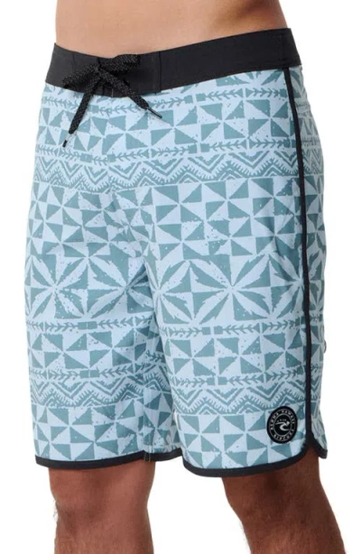Rip Curl Mirage Big Tapa Board Shorts In Blue