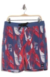 Rip Curl Mirage Rod Lord Swim Trunks In Washed Navy