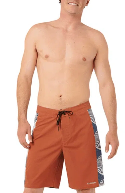 Rip Curl Mirage Sideways Board Shorts In Brown