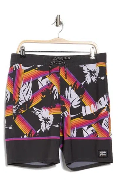 Rip Curl Mirage Surf Revival Hoffman Board Shorts In Black