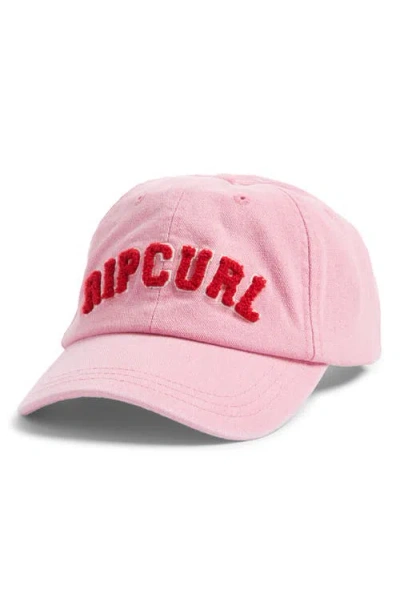Rip Curl Mixed Montage Baseball Cap In Pink