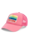 Rip Curl Mixed Revival Trucker Hat In Pink