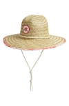 Rip Curl Mixed Straw Sun Hat In Lily