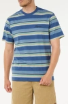 Rip Curl Mod Cali Stripe T-shirt In Blue