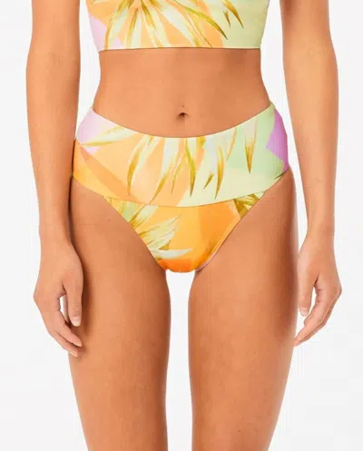 Rip Curl Montego Bay High Waist Bikini Bottom In Yellow