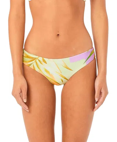Rip Curl Montego Bay Revo Bikini Bottom In Yellow In Multi