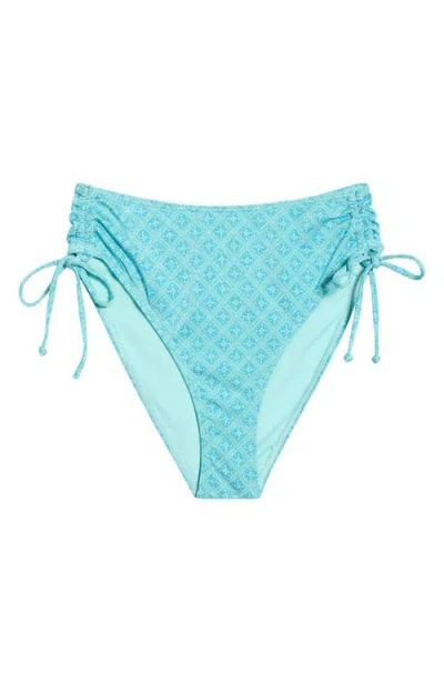 Rip Curl Moon Geo High Waist Bikini Bottoms In Blue