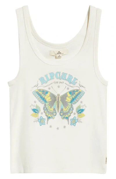 Rip Curl Moon Stretch Cotton Rib Graphic Tank In Multi