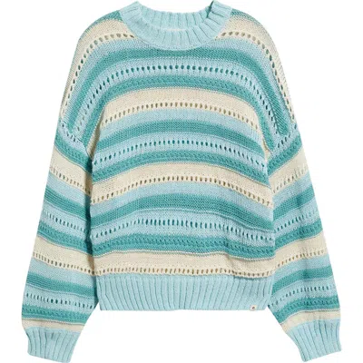 Rip Curl Neon Isles Cotton Blend Sweater In Green