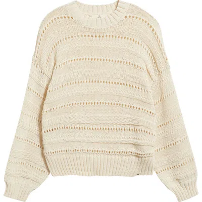 Rip Curl Neon Isles Cotton Blend Sweater In Neutral