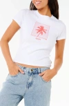 Rip Curl Neon Palm Cotton Graphic Baby Tee